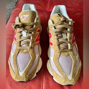 New Balance Chunky Sneaker in Tan, Pink & Red 9060 size 11